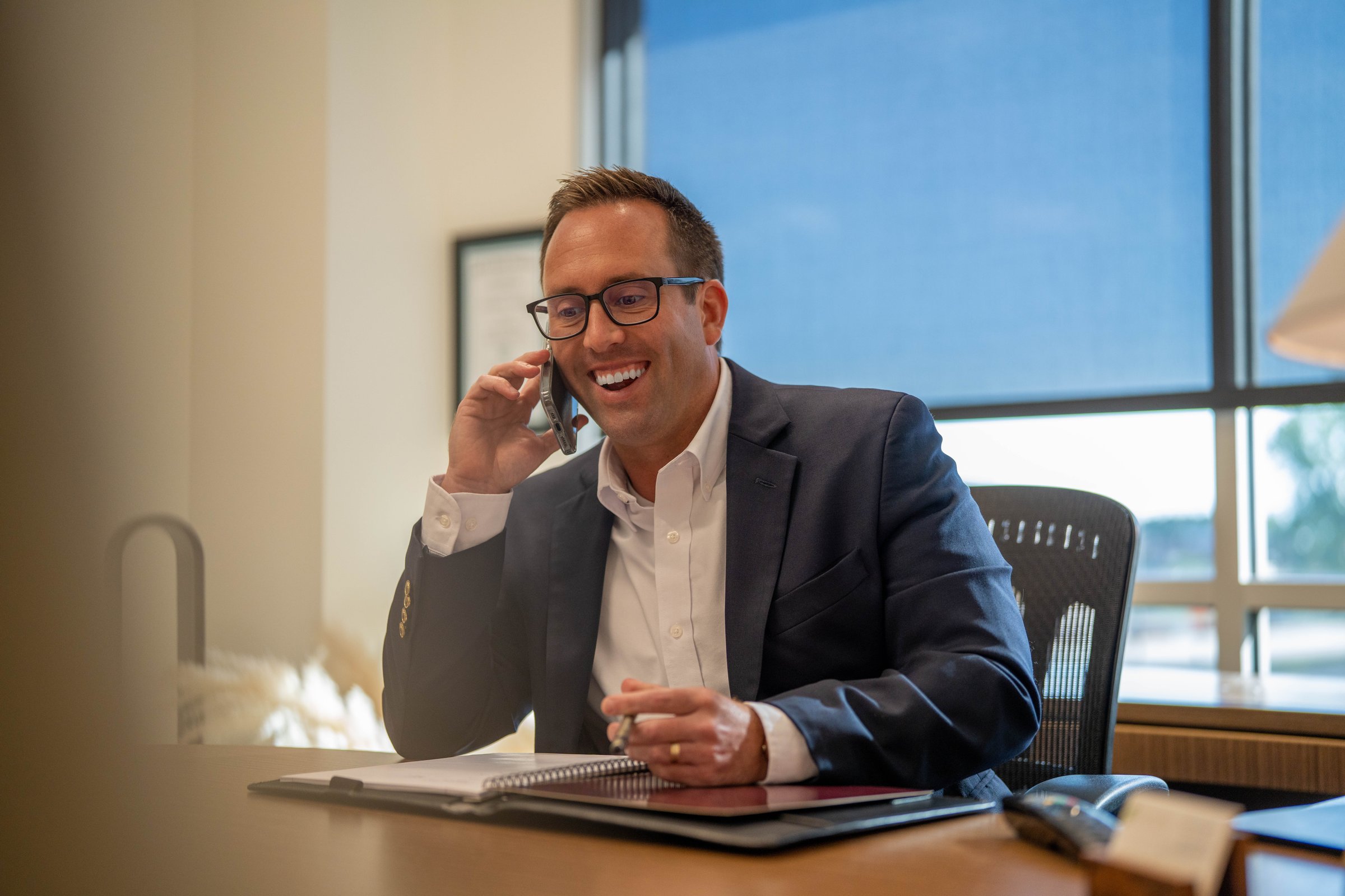 Rob Unger at his desk